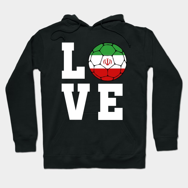 Iran Football Hoodie by footballomatic